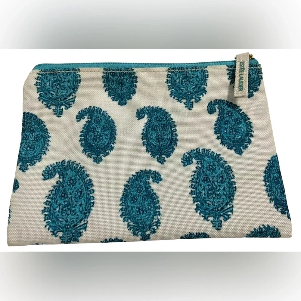 ESTEE LAUDER RARE MAKEUP BAG Brand New Blue Vintage